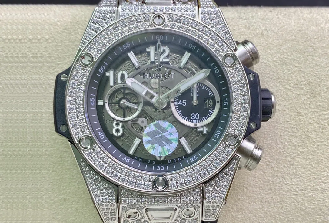 Hublot BIG BANG 421.NX.1170.RX.1704 ZF Factory 1:1 Best Edition Replica Watch Diamond-Set Bezel